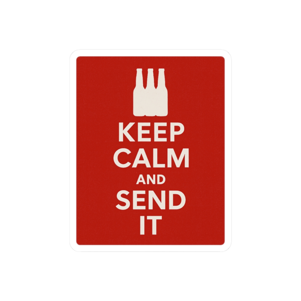 Keep Calm and Send It Sticker | Bold Adventure Vinyl Decal - alternate angle 3, merchandise
