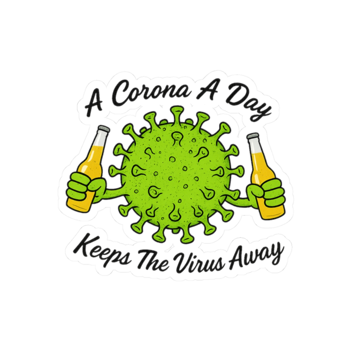 Nelk Boys Corona Virus Bold Sticker Decal - alternate angle 3, merchandise
