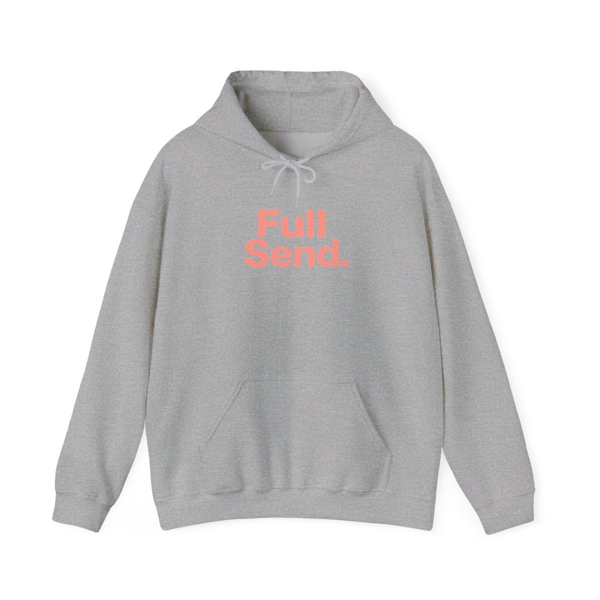 Full Send Bold Red Text Hoodie - Nelk Boys & Full Send official Hoodies merch